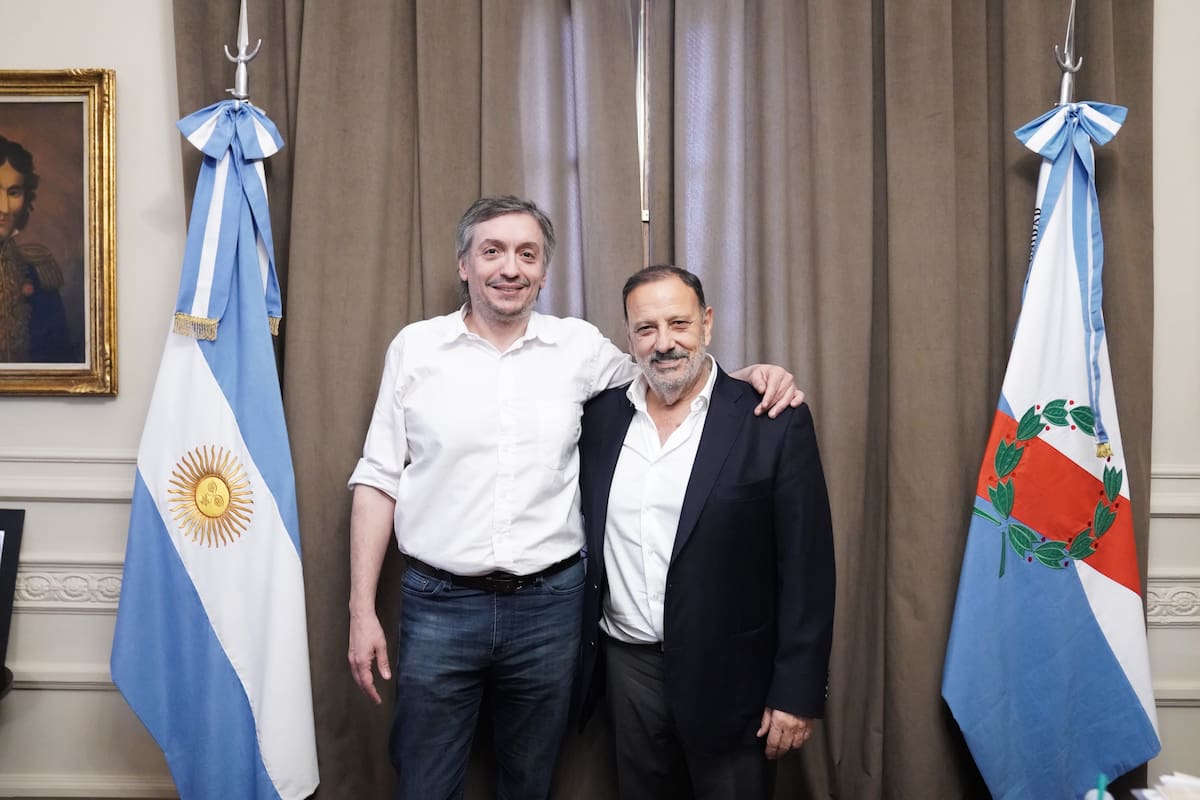 Máximo Kirchner y Ricardo Quintela, la foto que evitó Axel Kicillof