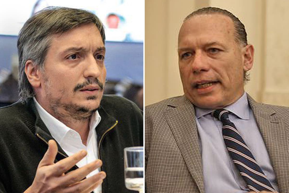 Máximo Kirchner y Sergio Berni