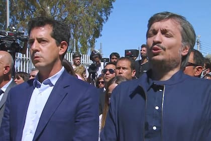 Máximo Kirchner y Wado de Pedro en el aniversario de Comodoro Rivadavia, hace dos semanas