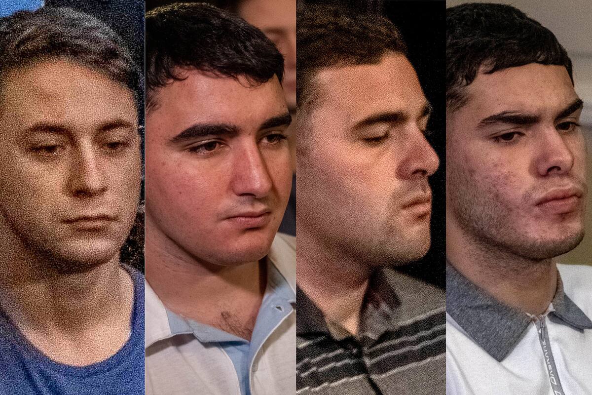 Máximo Thomsen, Ciro Pertossi, Lucas Pertossi y Blas Cinalli