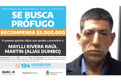 El gobierno nacional llegó a ofrecer $ 5.000.000 de pesos para quien aportara datos para detener a Dumbo