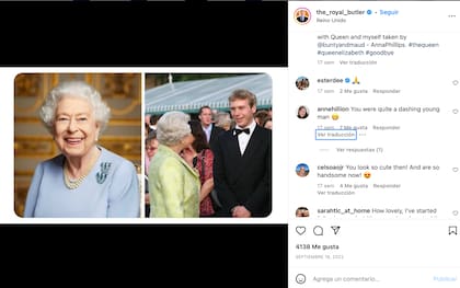 Mayordomo de la realeza se despide de la reina Isabel II