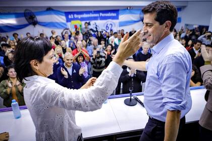 Mayra Mendoza y Wado de Pedro, el lunes en Quilmes