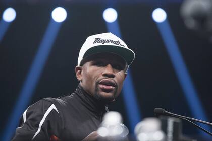 Mayweather, en la conferencia de prensa tras la pelea