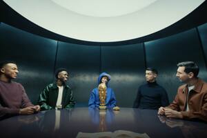 Mbappé, Vinícius, Ronaldo y Messi juntos antes del Mundial (Foto: Lego)