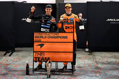 McLaren, gracias a Lando Norris y Oscar Piastri, conquistó el torneo de constructores seis fechas antes del cierre de la temporada 2025