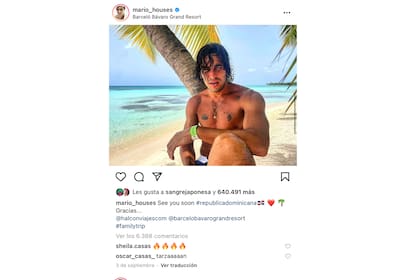 "Me gusta". La foto de Instagram de Mario Casas a la que la China Suárez no pudo resistirse