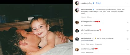 Meadow Walker, hija de Paul Walker, mantiene presente el recuerdo de su padre cada que puede, en redes sociales