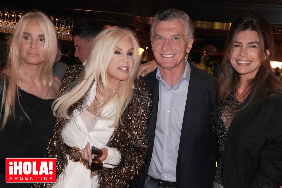 Mecha Sarrabayrouse, Susana Giménez, Mauricio Macri y Juliana Awada, en el exclusivo festejo por los sesenta años de Happening