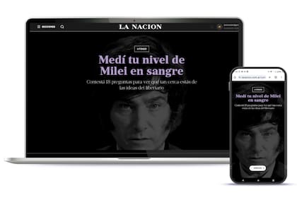 "Medí tu nivel de Milei en sangre"