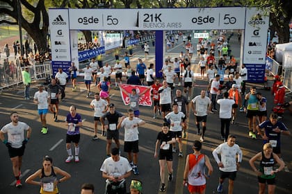 Media maraton de Buenos Aires. 21 Km. en Palermo
