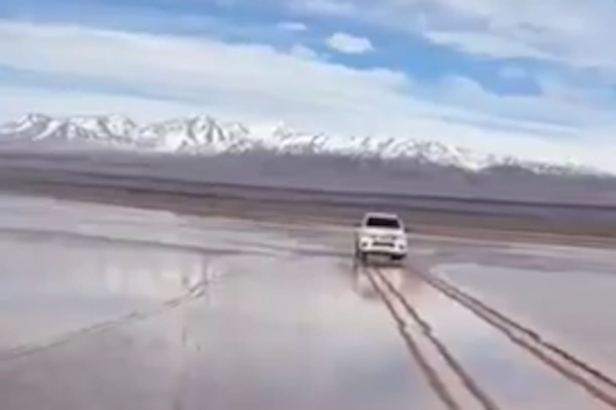 Mediante un video de la municipalidad, se difundió el daño realizado por el paso de la camioneta