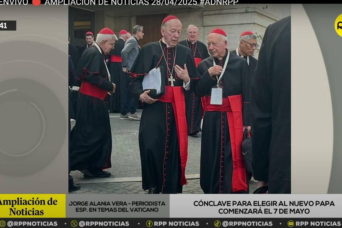 Medios peruanos mostraron imágenes de Cipriani en el Vaticano
