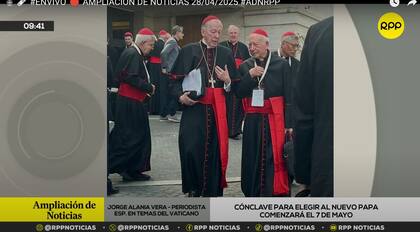 Medios peruanos mostraron imágenes del cardenal Juan Luis Cipriani en la Basílica de Santa María la Mayor, Roma