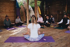 Meditación de arena y mar.