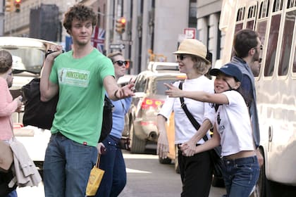 Meg Ryan junto a sus hijos, Jack, fruto de su relación con Dennis Quaid; y Daisy True, a quien adoptó en 2006 en China