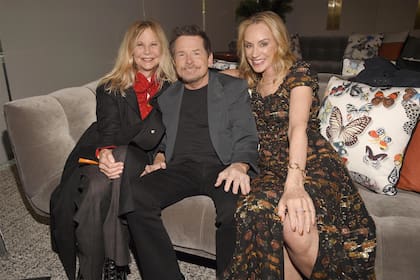 Meg Ryan, Michael J. Fox y Tracy Pollan