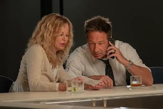 Las primeras imágenes del regreso de la actriz a la comedia romántica junto a David Duchovny