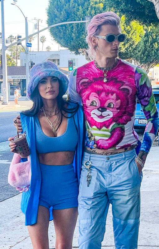 Megan Fox y Machine Gun Kelly, con looks más que llamativos