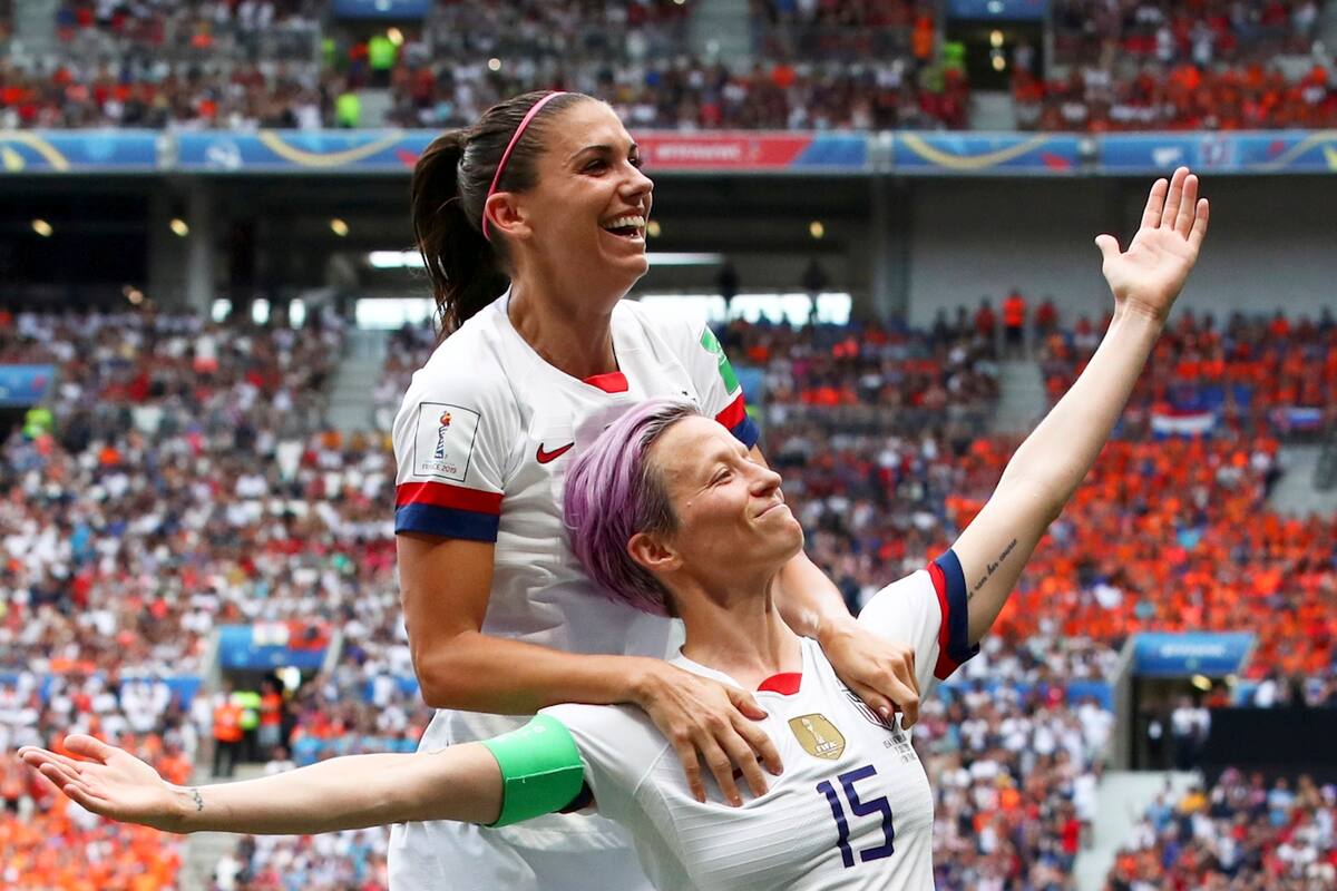 Megan Rapinoe y Alex Morgan