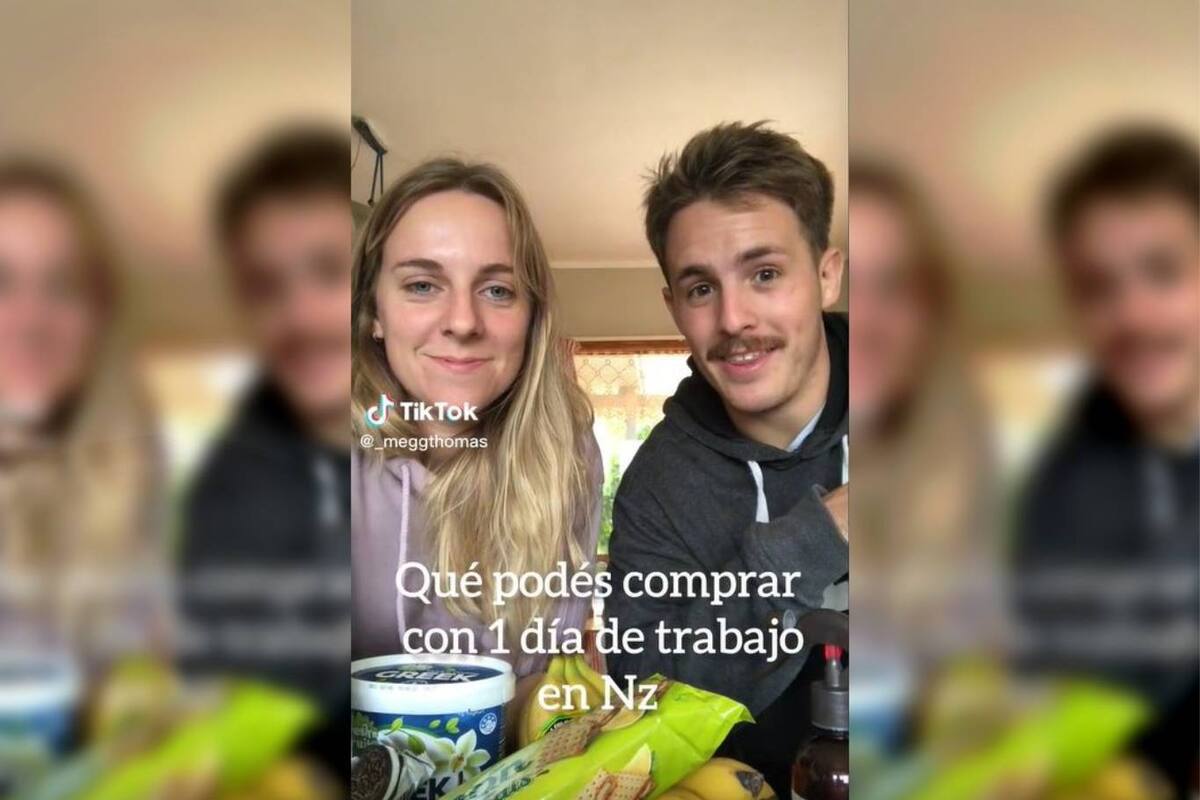 Megan y Juanchi mostraron todo lo que pudieron comprarse con un día de trabajo en Nueva Zelanda