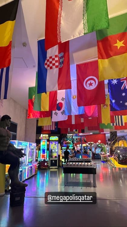 Megapolis Qatar fue el lugar elegido de este miércoles por Antonela Roccuzzo