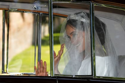 Meghan Markle parte hacia la boda, desde Taplow