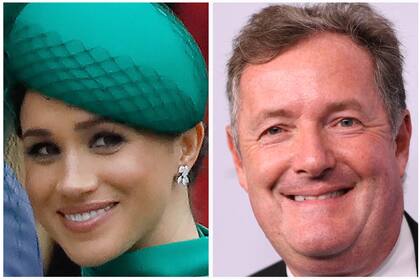 Meghan Markle y el periodista Piers Morgan, su más duro crítico