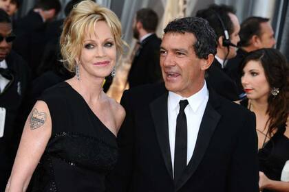 Melanie Griffith y Antonio Banderas, en épocas más agradables