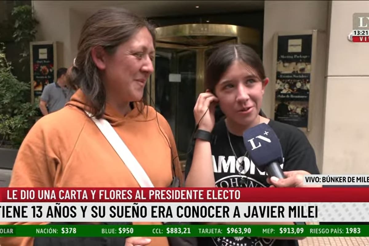 Melanie pudo conocer a Karina Milei.