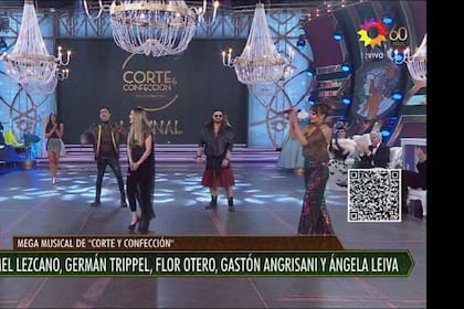 Melina Lescano, Flor Otero, Angela Leiva y Gaston Tripell cantaron en Corte y confección