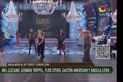 Melina Lescano, Flor Otero, Angela Leiva y Gaston Tripell cantaron en Corte y confección