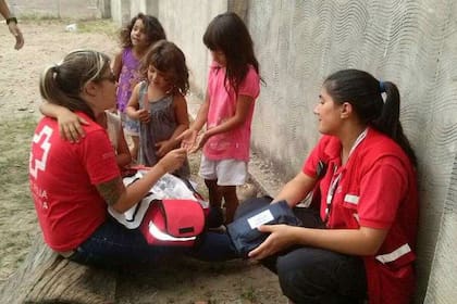 Melina trabaja en Chaco con los inundados