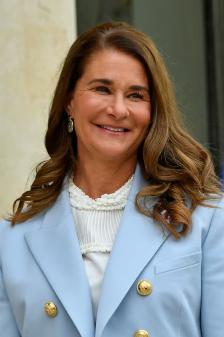 Melinda French Gates, a su llegada al palacio del Elíseo para un foro auspiciado por el presidente de Francia, Emmanuel Macron, el 1 de julio de 2021, en París.
Aurelien Meunier (Getty Images)