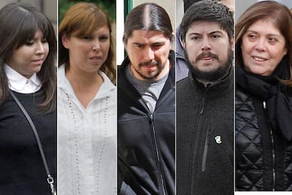 Melisa Soledad Báez, Luciana Báez, Martín Báez, Leandro Báez y Norma Calismonte