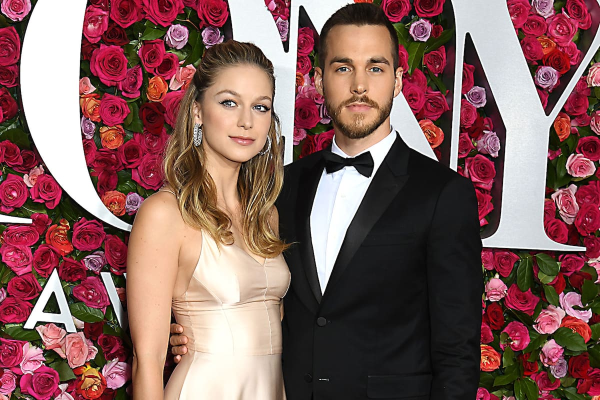 Melissa Benoist y su novio, ahora marido, Chris Wood