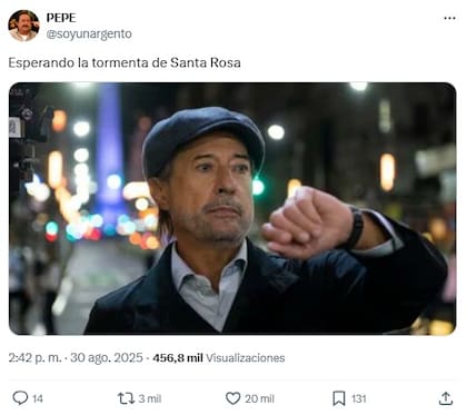 Meme en referencia a la película Granizo