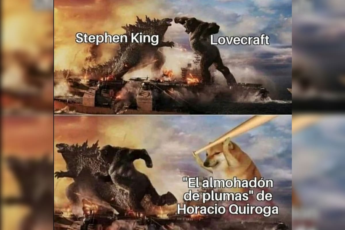 Meme sobre Horacio Quiroga en la cuenta @imstrode
