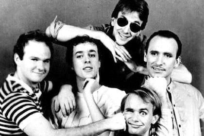Men at Work, en 1983, ya famosos por su hit "Down Under"