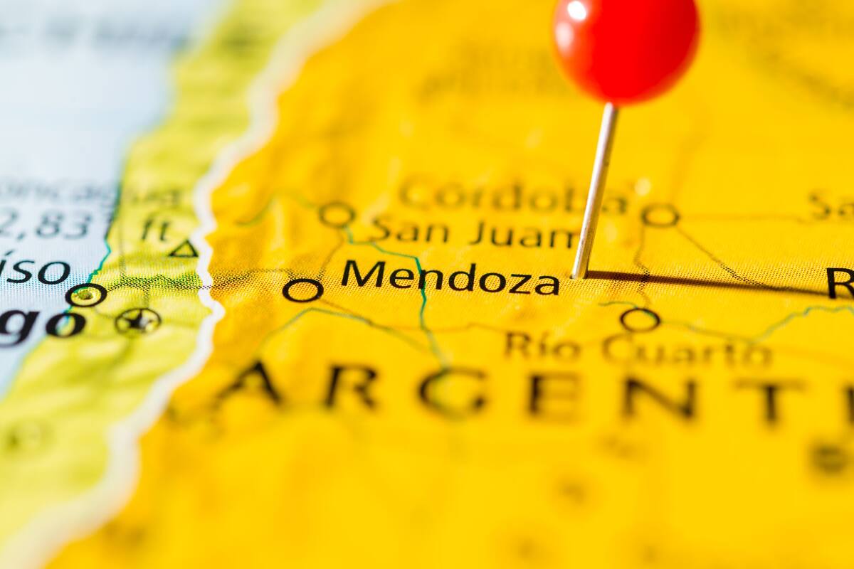 Mendoza en el mapa