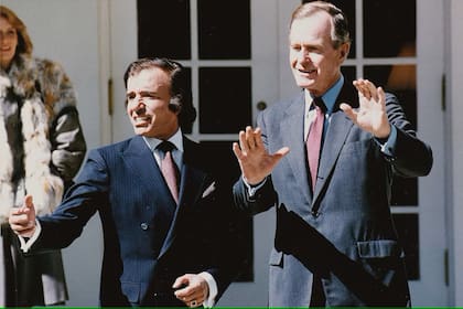 Menem con Bush