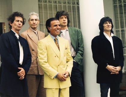 Menem, con los Rolling Stones