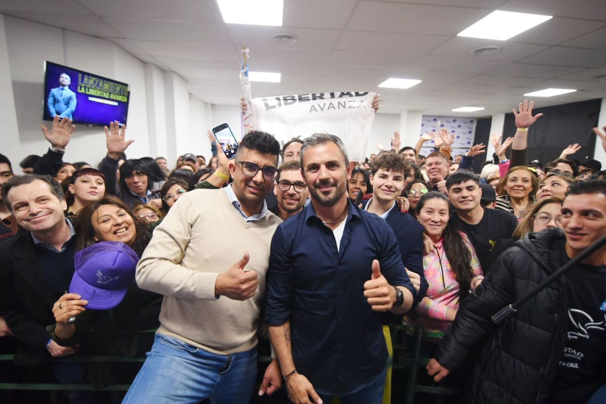 Menem, junto a Jairo Guzmán el presidente de LLA en Santa Cruz