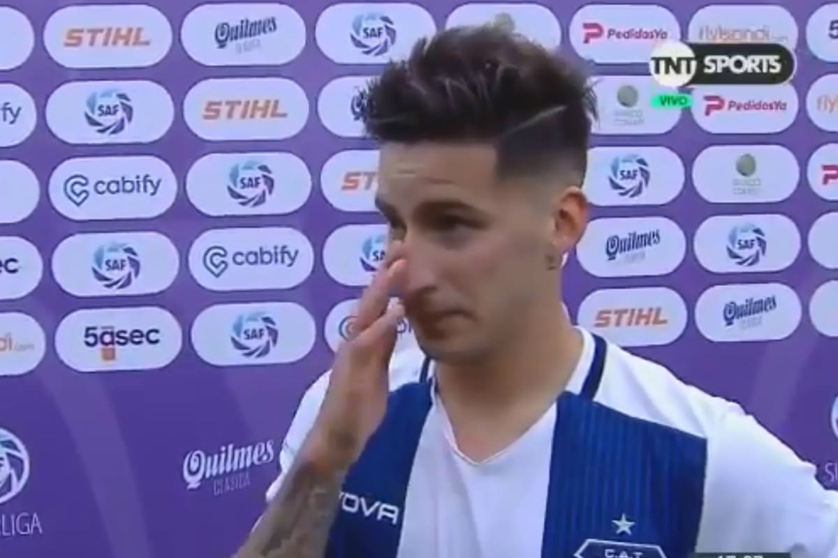 Menéndez le dedicó el gol a su familia y a su abuela, que falleció en la semana