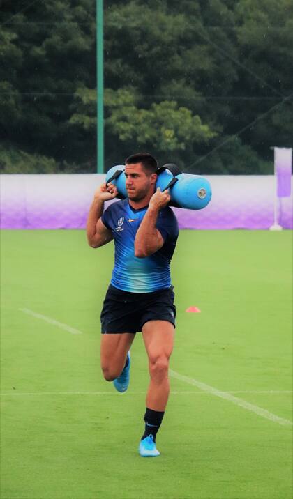 Mensa se entrena en el J-Village, el búnker de los Pumas en la previa del Mundial