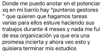 Mensajes Potenciar Trabajo