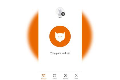 MeowTalk es muy sencilla de utilizar (Captura app)