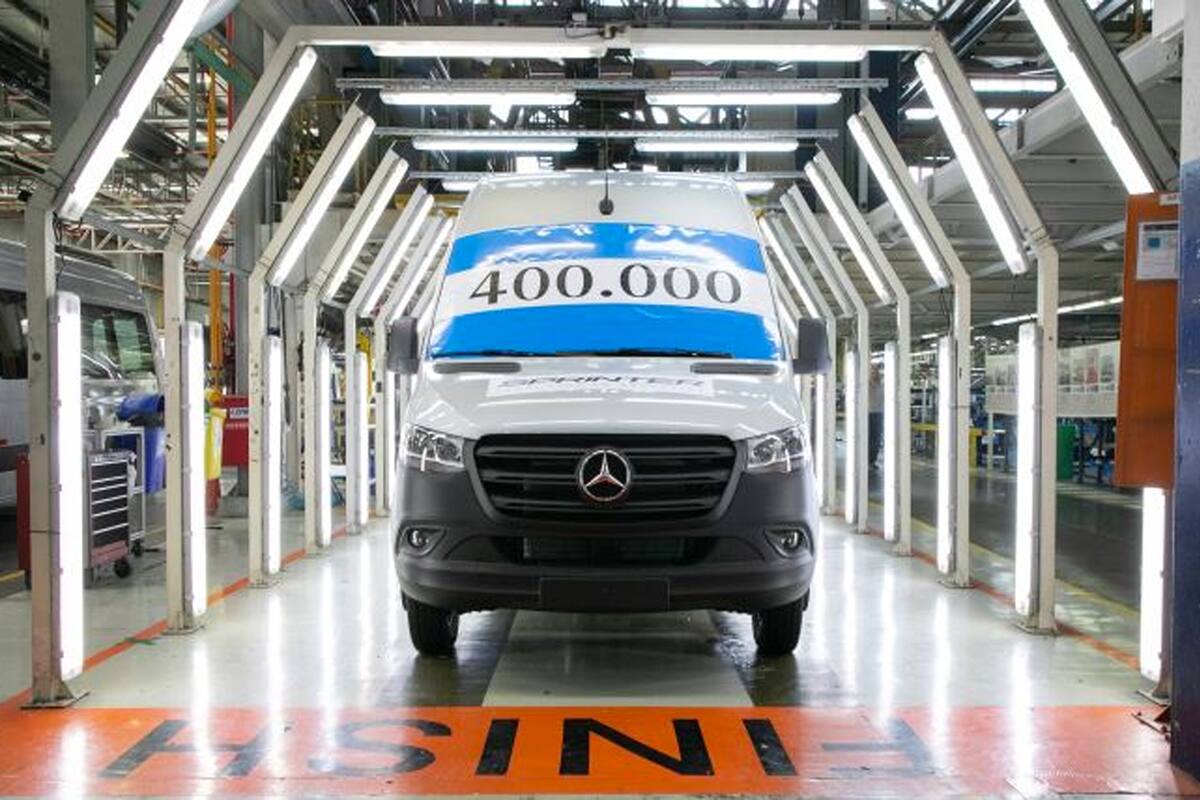 Mercedes-Benz ya fabricó 400.000 Sprinter en el país