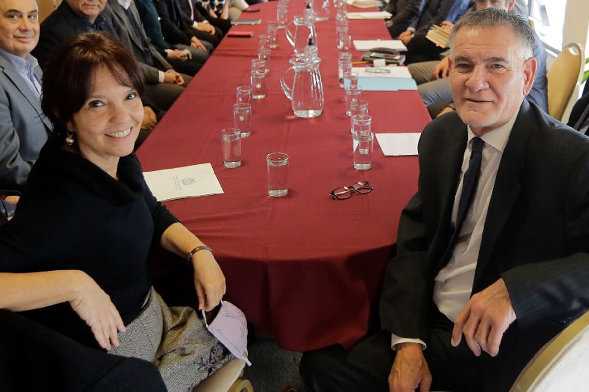 Mercedes Marcó del Pont y Carlos Castagneto