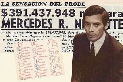 Mercedes Ramón Negrete fue el primer ganador del Prode en la Argentina